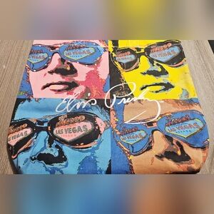 Elvis Presley multicolor LAS VEGAS bedazzled tote bag by M ASHLEY